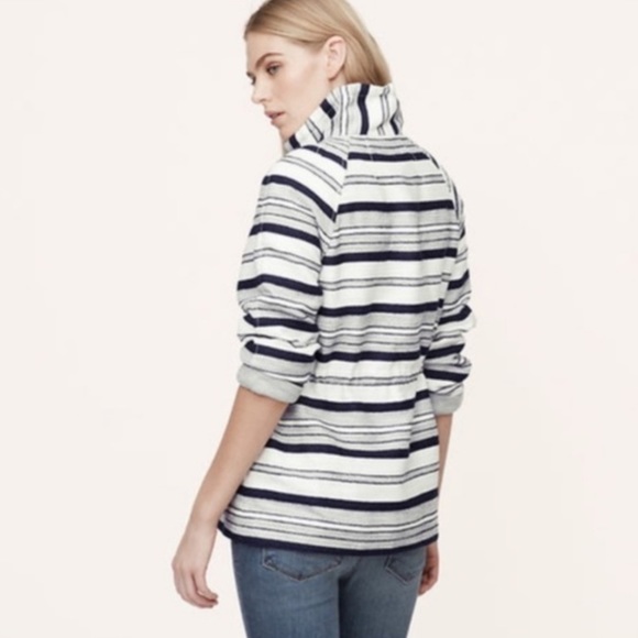 Loft Breton Nautical Striped Anorak Jacket - Picture 5 of 10